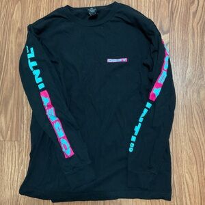 Obey pink, blue black long sleeve